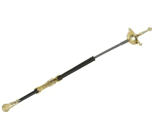 Guirca Moschettiere sciabola 62 cm argento nero