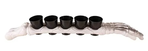 P'tit Clown Scheletro porta shot 5 bicchieri 48 cm