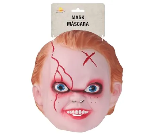 Fiestas Guirca Bambola Diabolica Maschera Lattice Halloween