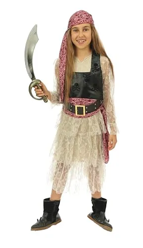 P'tit Clown Pirata costume bambina corsara 10-12 anni Carnevale