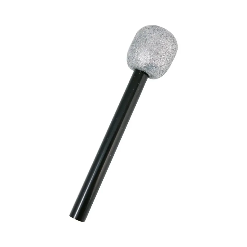 P'tit Clown 10573 Microfono Nero Argento Pop Star
