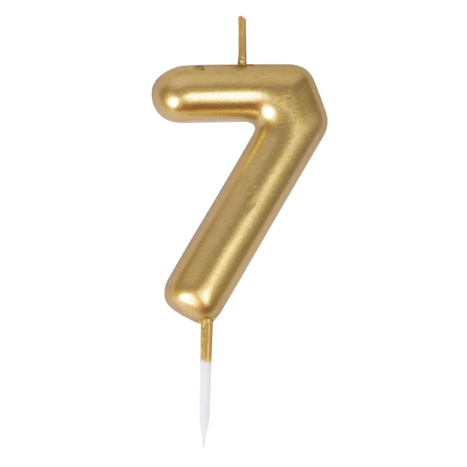 P'tit Clown 23937 candelina compleanno oro numero 7