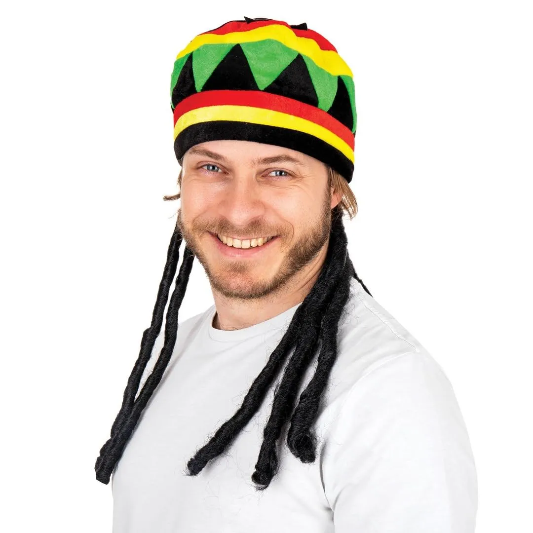 P'tit Clown 14782 berretto rasta velluto dreadlocks multicolore adulto