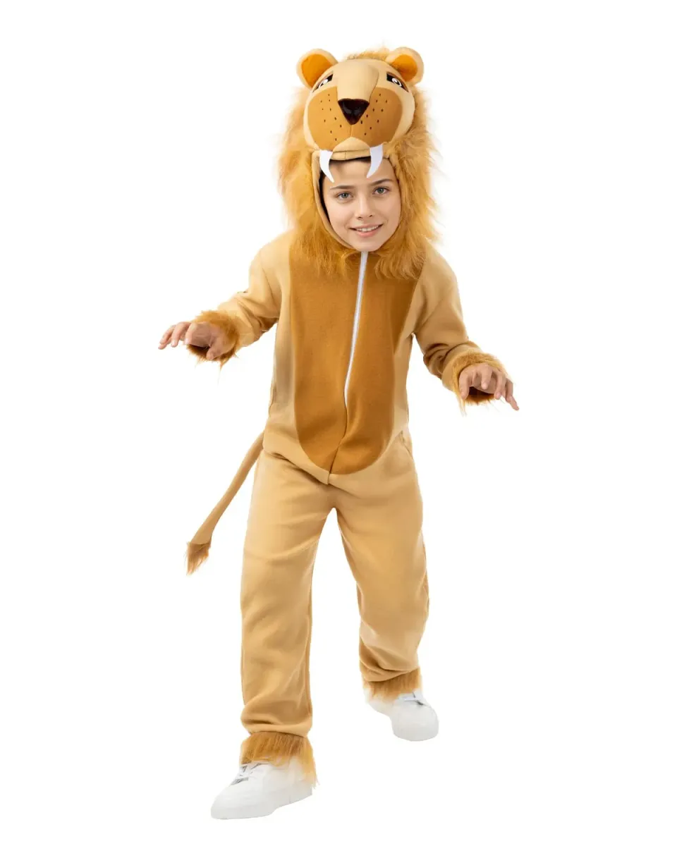 Funidelia Costume da Leone Bambini 3-4 Anni Marrone