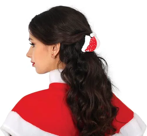 Fiestas Guirca Fermaglio Capelli Babbo Natale Donna 7 cm