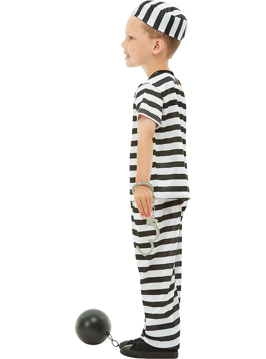 Funidelia costume carcerato bambino nero 10-12 anni
