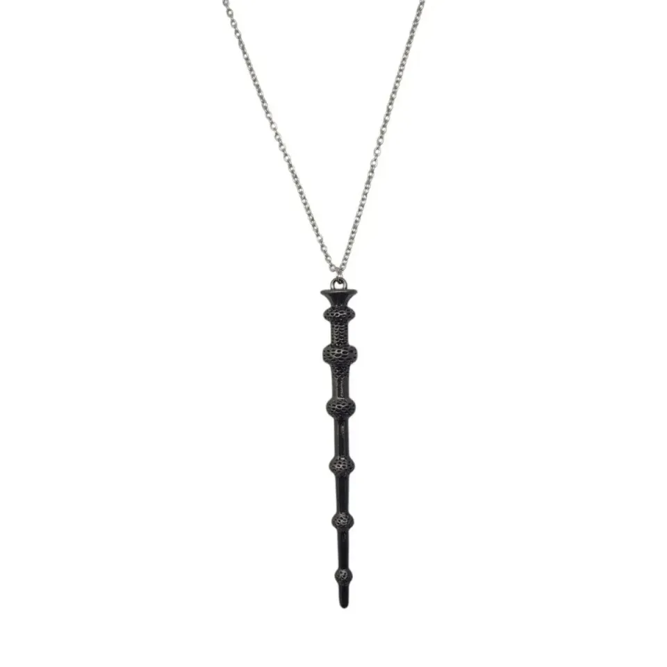 La Bottega di Merlino Collana Bacchetta Silente Metallo 11 cm
