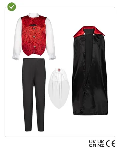 Funidelia Conte Dracula costume bambino nero