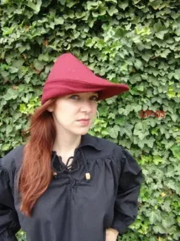 La Bottega di Merlino Copricapo Robin Hood cappello lana verde