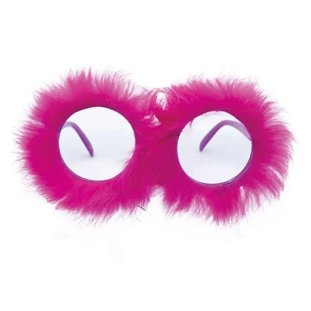P'tit Clown 23818 occhiali carnevale boa rosa