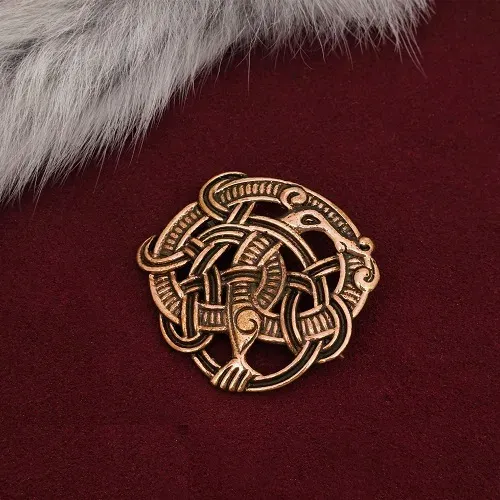 La Bottega di Merlino Nodo Spilla in bronzo 4,5 cm cera