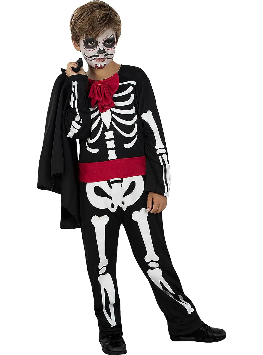 Funidelia Dia de los Muertos costume scheletro bambino 10-12 anni teschio