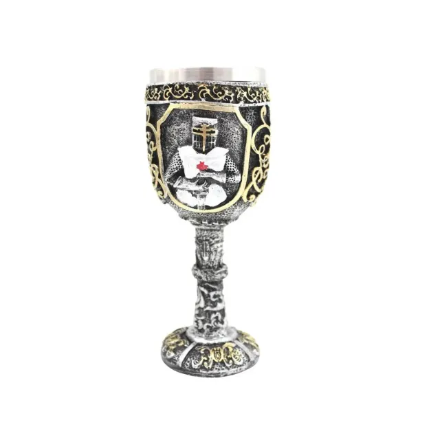 La Bottega di Merlino Calice Templare calice resina 19 cm