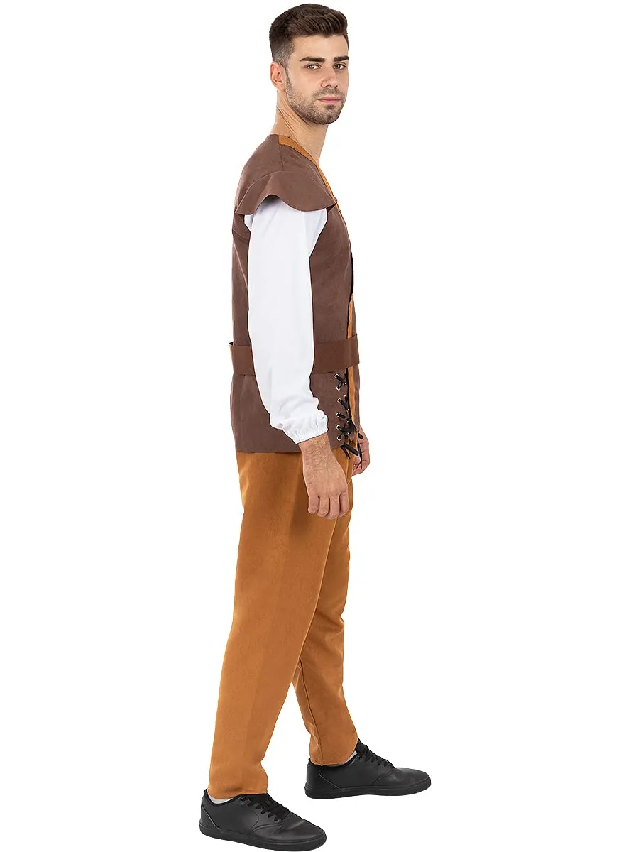 Funidelia Oste Medievale costume uomo marrone tunica