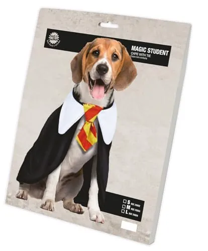 Fiestas Guirca Studente Magia costume cane S mantello