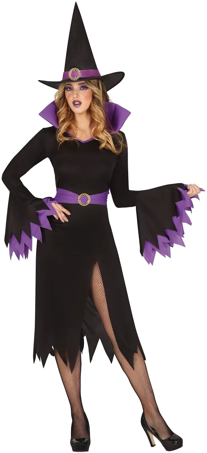 Fiestas Guirca Strega Mistica Costume Donna S Viola Nero