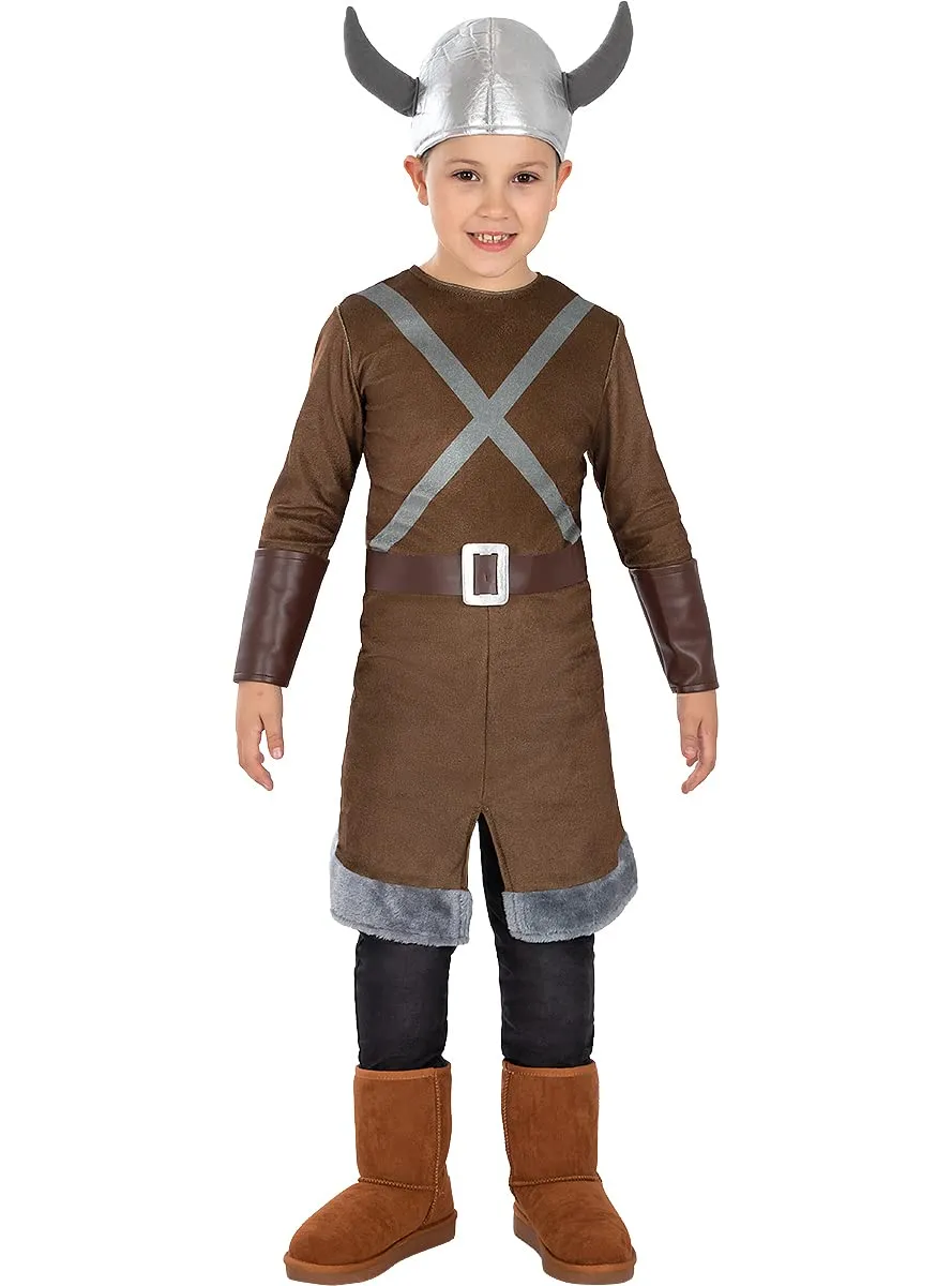 Funidelia Vichingo costume bambino 3-4 anni marrone