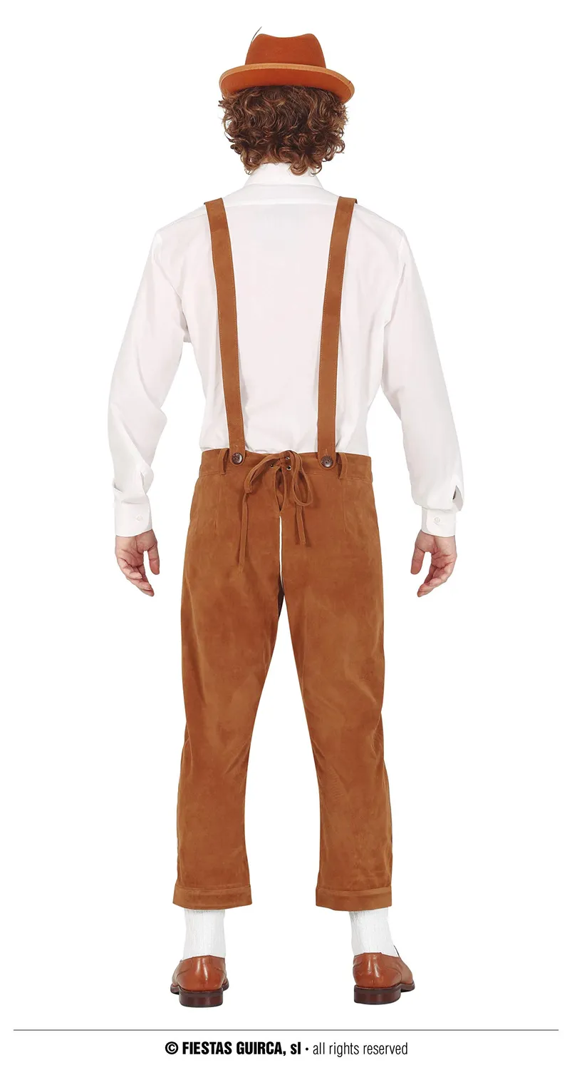 Fiestas Guirca Oktoberfest Costume Bavarese Uomo Lederhosen
