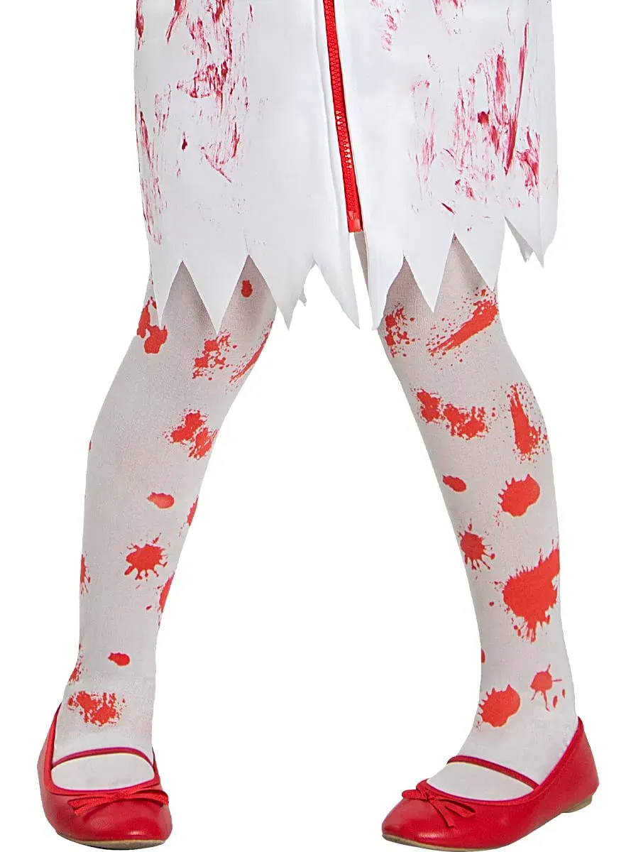 Funidelia Calze Zombie Insanguinato bambina bianche Halloween