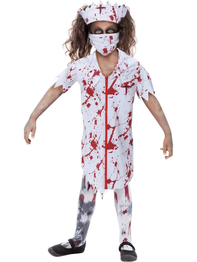 Smiffys Zombie Nurse costume bambina Medium 7-9 anni