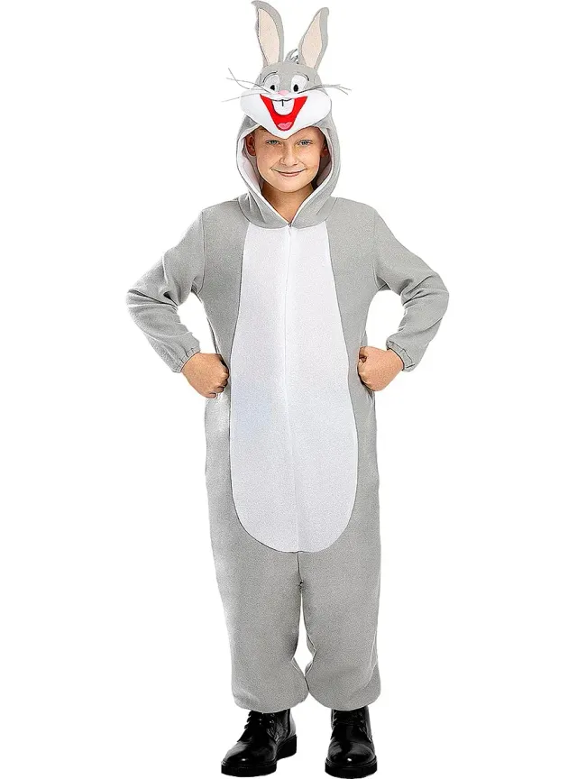 Funidelia Looney Tunes Bugs Bunny costume bambino grigio cartoni