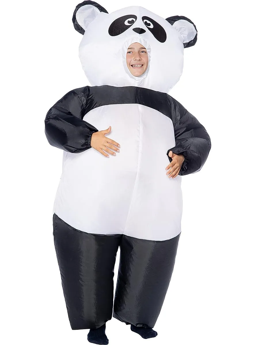 Funidelia Costume panda gonfiabile bambino taglia unica bianco