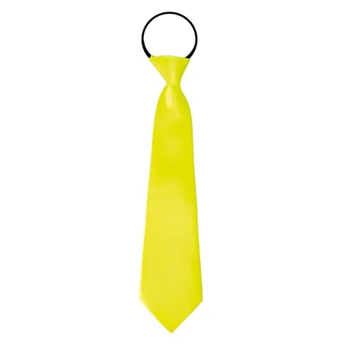 P'tit Clown cravatta elastico giallo fluo adulto unisex