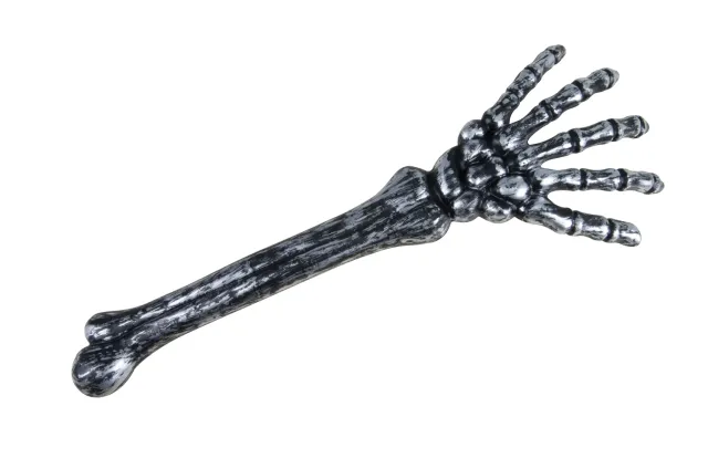 P'tit Clown Mano Scheletro scettro argento 45 cm