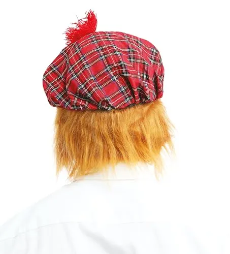 P'tit Clown 77310 Berretto Scozzese con Capelli Rossi