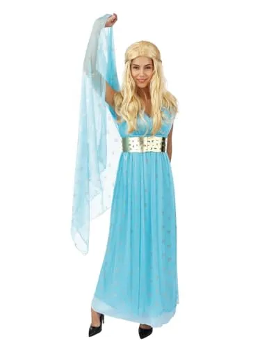 P'tit Clown principessa medievale costume donna blu L/XL