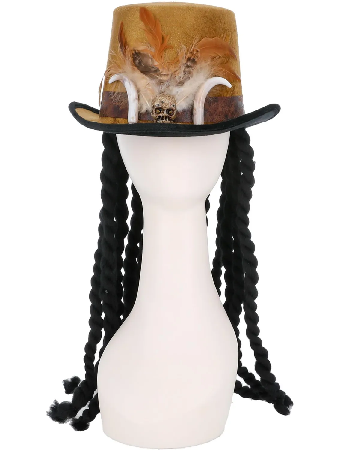 Smiffys Deluxe Witch Doctor cilindro unisex marrone