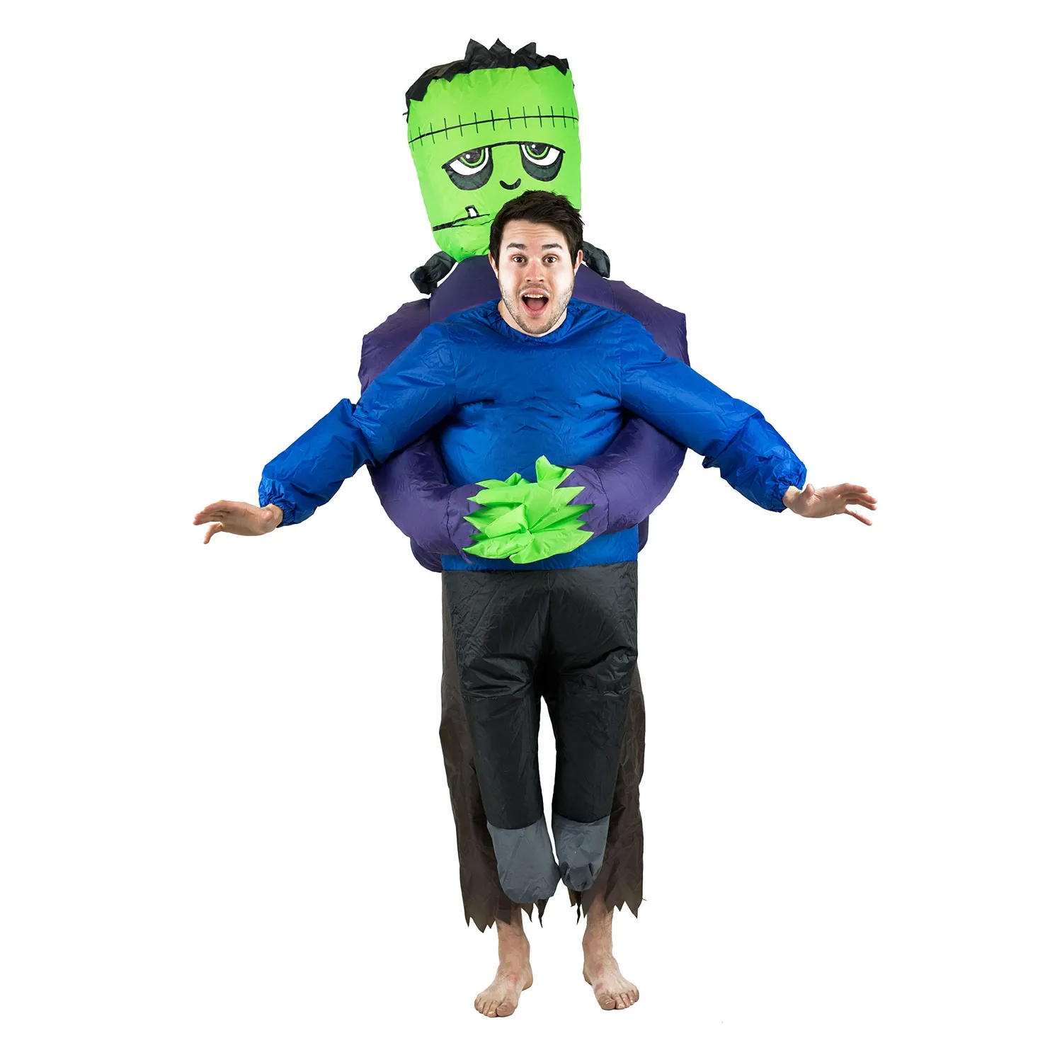 Bodysocks Costume Gonfiabile Frankenstein Adulto Illusione