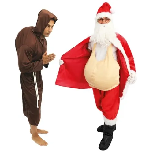 P'tit Clown 54360 Pancia Finta Babbo Natale Beige Schiuma