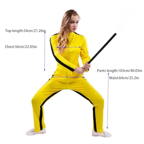 SEA HARE Kungfu Giallo costume donna M leggero