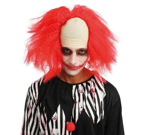 P'tit Clown Clown Fou re85130 Parrucca Rossa Adulto