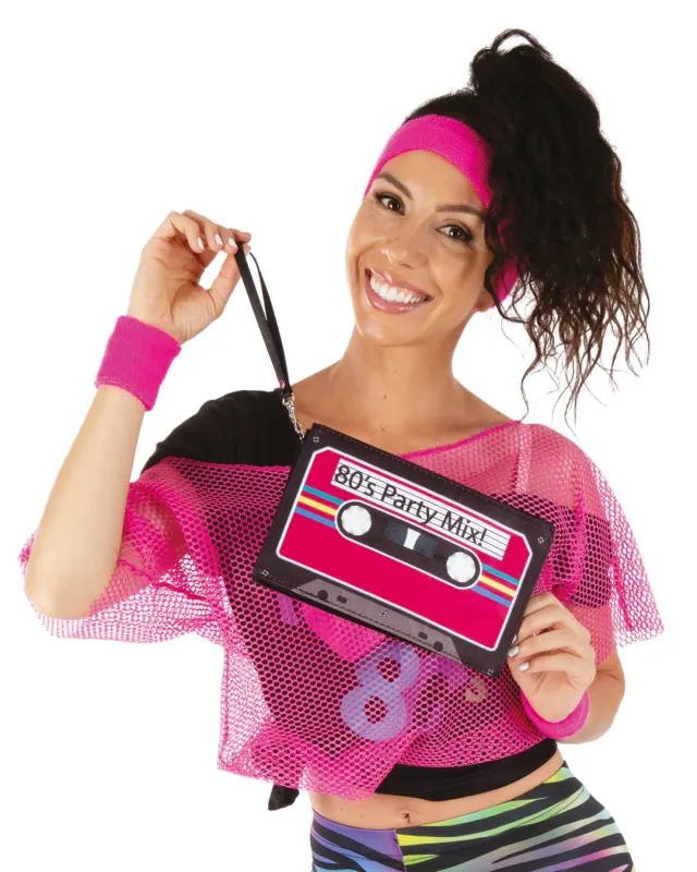 P'tit Clown 22661 Costume Rosa Fluo Adulto
