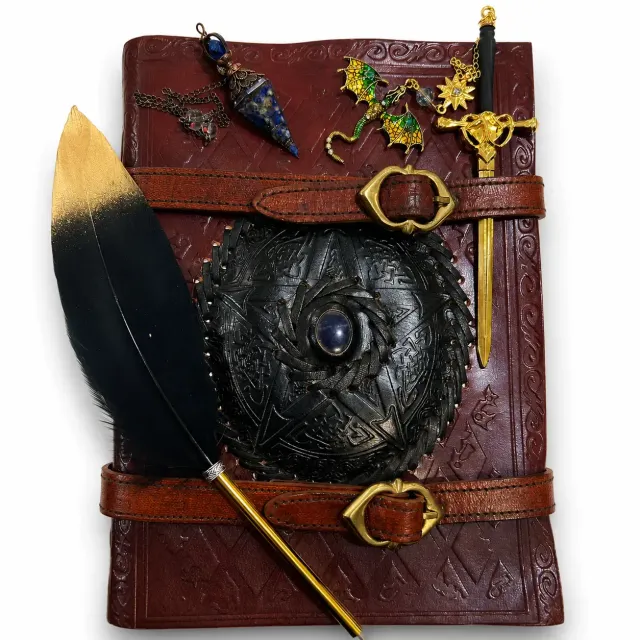 La Bottega di Merlino Grimorio Fantasy con Accessori