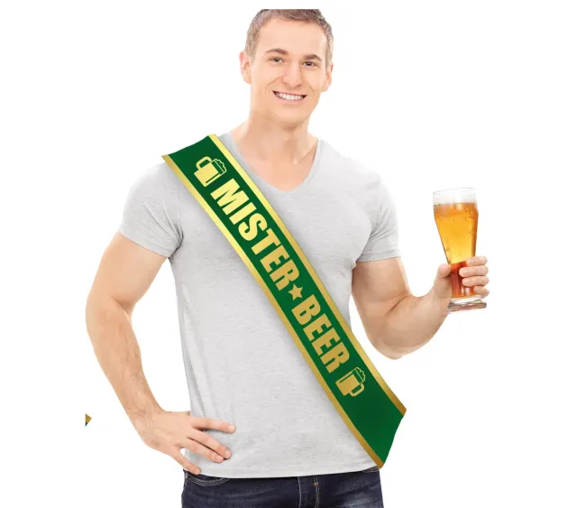 Guirca Mister Beer Sciarpa Verde Taglia Unica Uomo