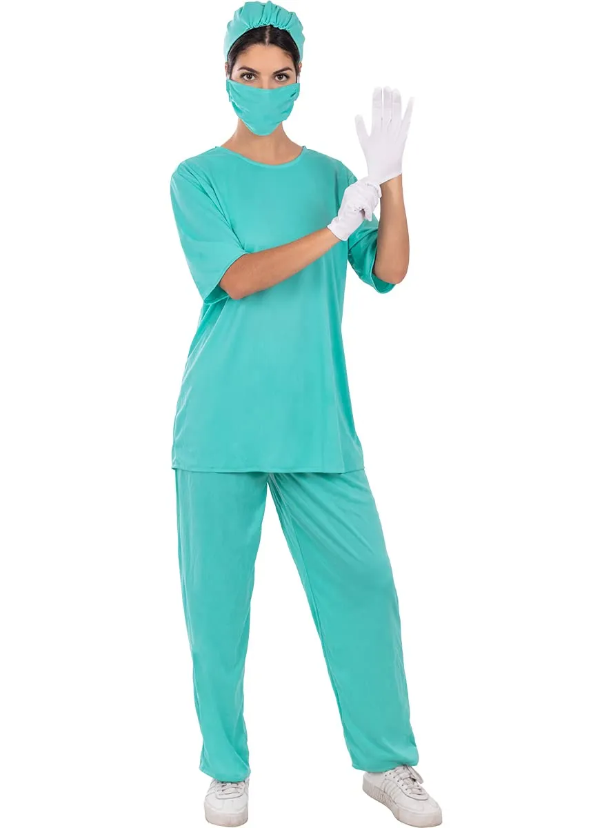 Funidelia Medico costume adulto M-L azzurro chirurgo