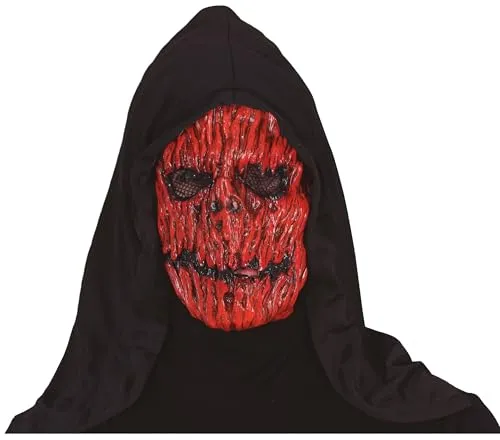 Guirca maschera cappuccio faccia sfigurata Halloween