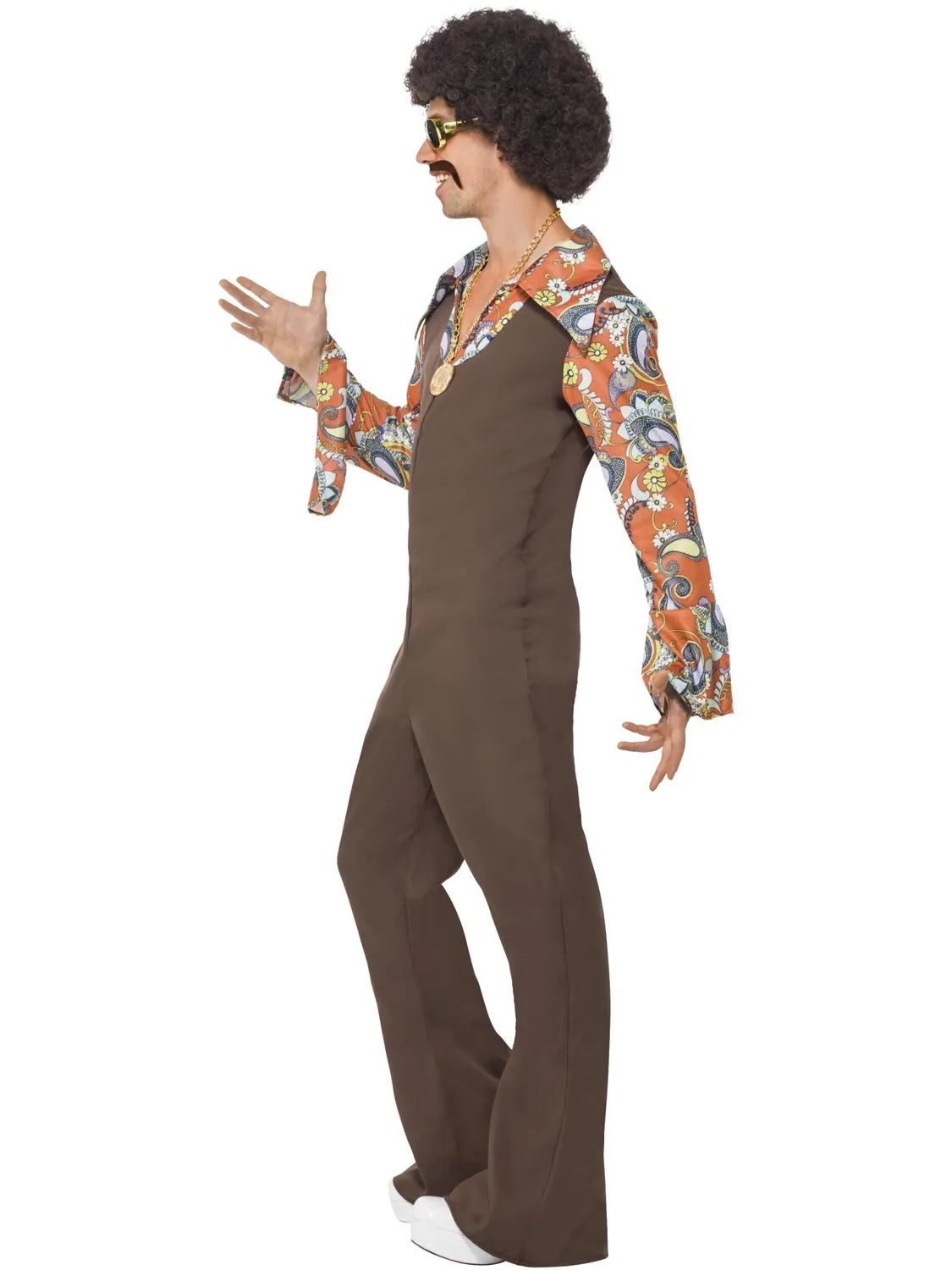 Smiffys Groovy Boogie 43860 tuta anni 70 uomo taglia M