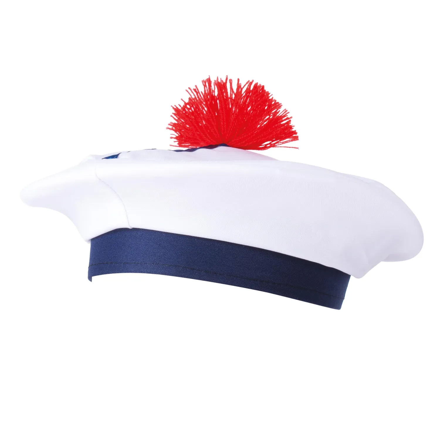 P'tit Clown 17325 Berretto Marinaio Adulto Bianco Tessuto