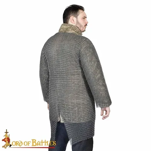 La Bottega di Merlino Usbergo Cotta di Maglia Anelli 9 mm Acciaio