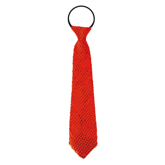 P'tit Clown 60244 cravatta paillettes rossa adulto