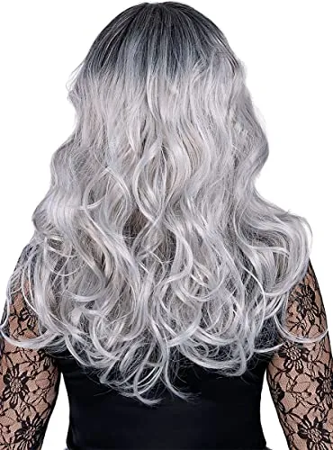Funidelia Sposa Cadavere Parrucca sposa zombie grigia