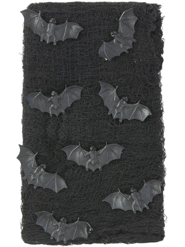 Smiffys Bat Creepy Cloth kit decorazione pipistrelli nero