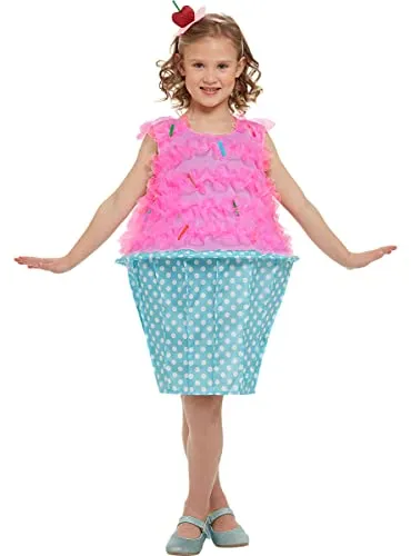 Funidelia Cupcake costume bambina rosa dolce
