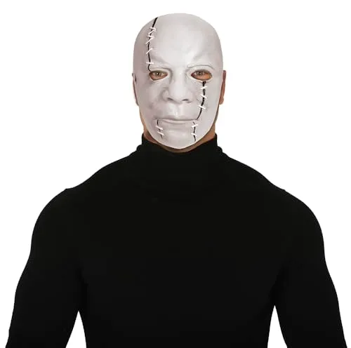 Guirca Faccia Cucita maschera adulto lattice bianca