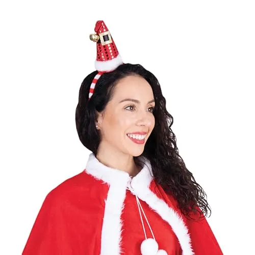 P'tit Clown re22375 cerchietto cappello Natale campanello adulto