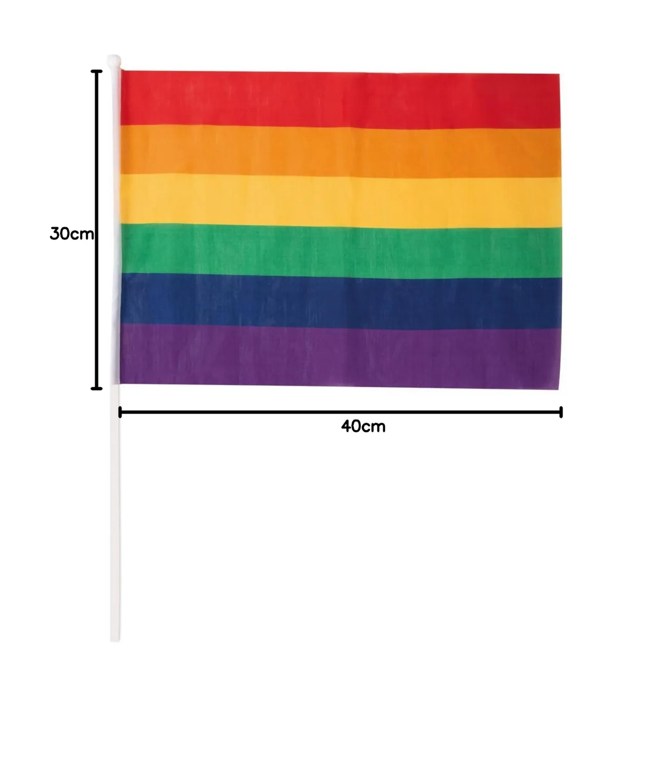 P'tit Clown Bandiera Arcobaleno 30x40 cm Decorazione